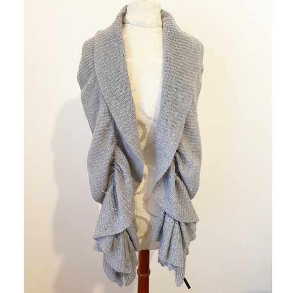 Talbots Accessories - NWT Talbots Cashmere Swarovski Elements Ruffle Edge Scarf
